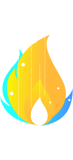 eWorld’s yellow and cyan flame illustration for Drive